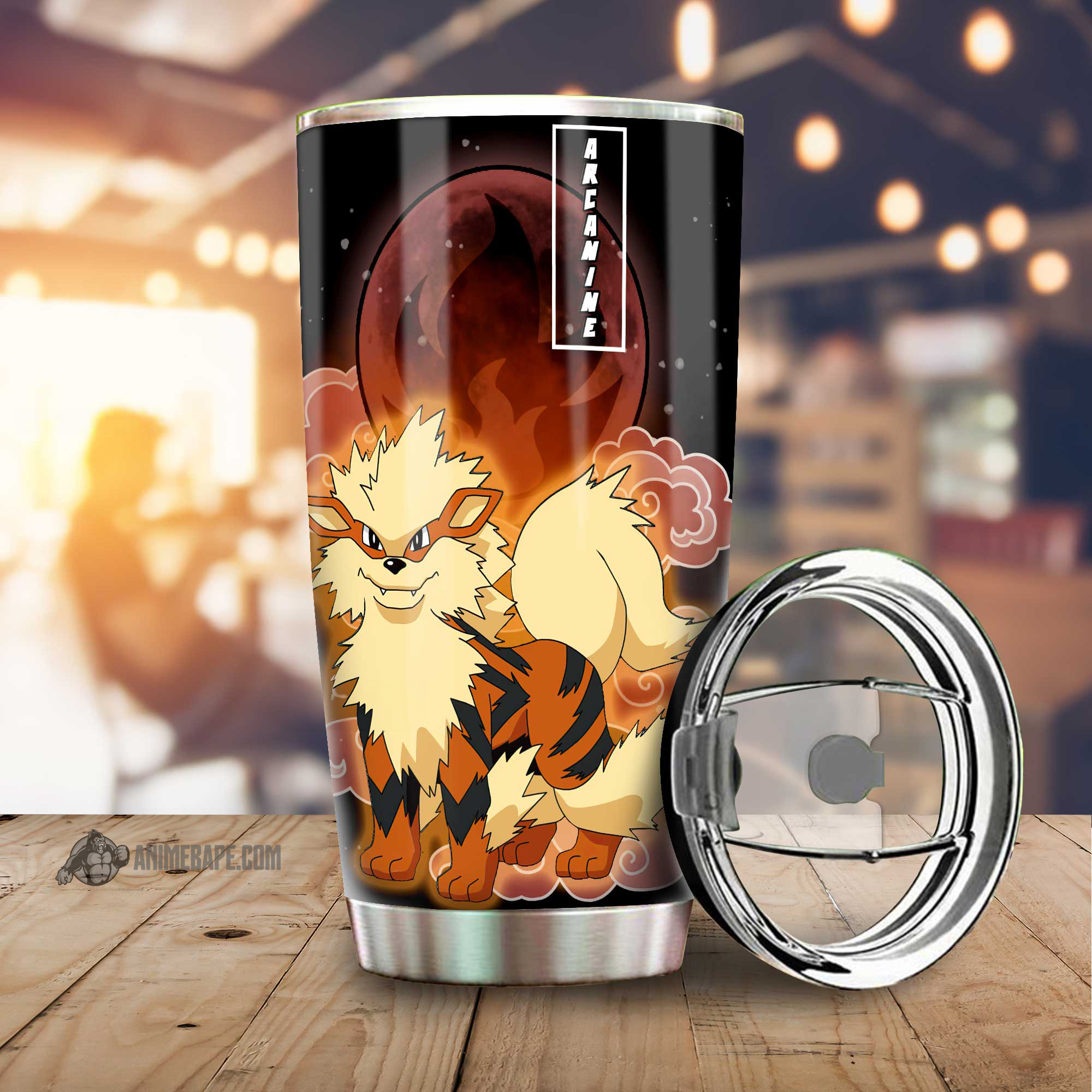 Arcanine Pokemon Anime Pokemon 20 oz Tumbler