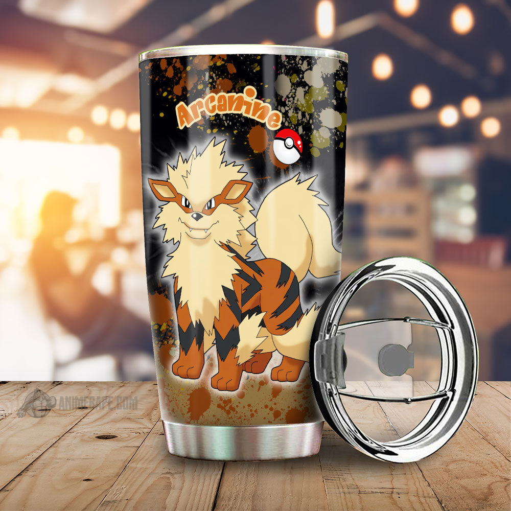 Arcanine Pokemon Tie Dye Style 20 oz Tumbler