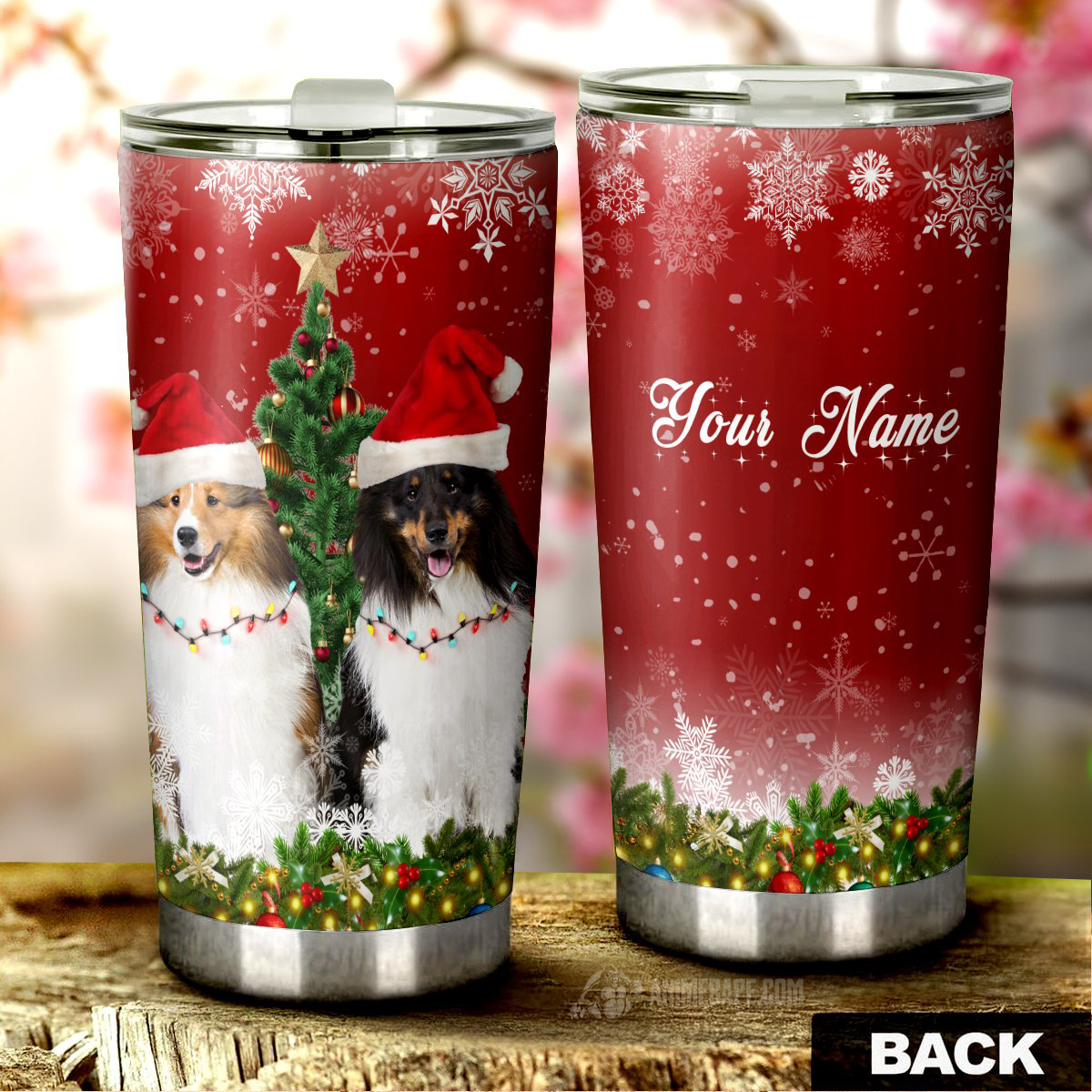 Shetland Sheepdogs Animal Christmas Decorations 20 oz Tumbler