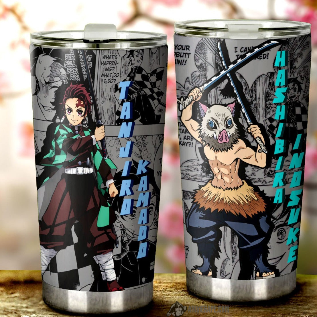Tanjiro And Inosuke Mix Mangas 20 oz Tumbler