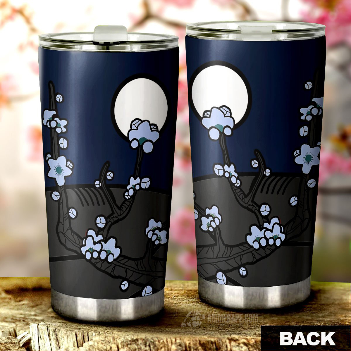 Hanafuda Night Blue 20 oz Tumbler
