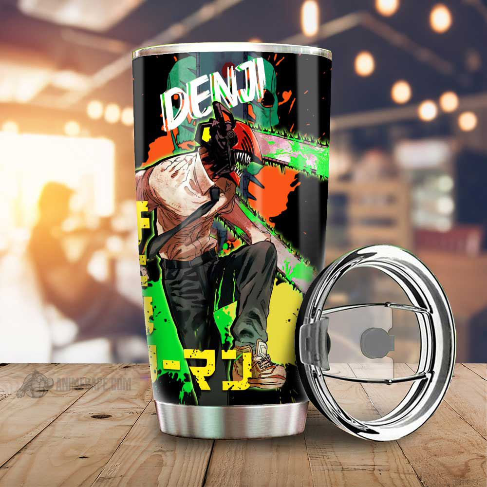 Denji Chainsaw Man Tumbler Cup 2 Custom Chainsaw Man 20 oz Tumbler