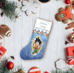 Custom Name Dragon Balls Goku Christmas Stocking - Image 3