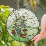 Ghibli's Howl Moving Castle The Castle Stained Glass Suncatcher - Image 2