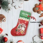 Custom Name Tanjiro Nezuko Zenitsu Inosuke Kimetsu No Yaiba Christmas Stocking - Image 2