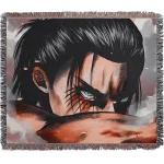 Attack On Titan Eren fallen Angel Tapestry Blanket Bedspread
