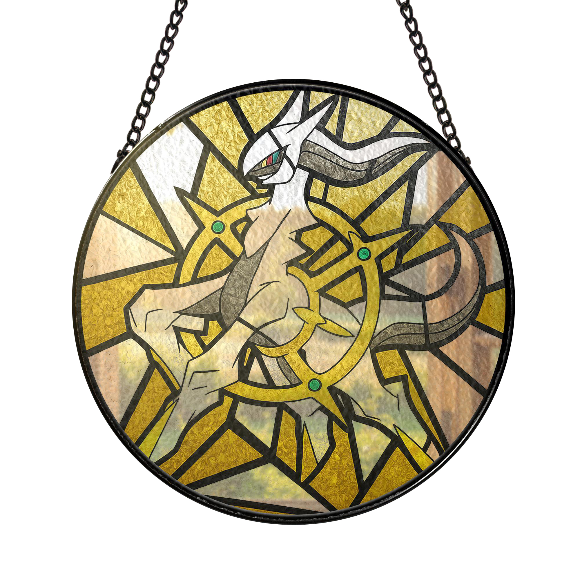 Pokemon Legendary Arceus Stained Glass Suncatcher