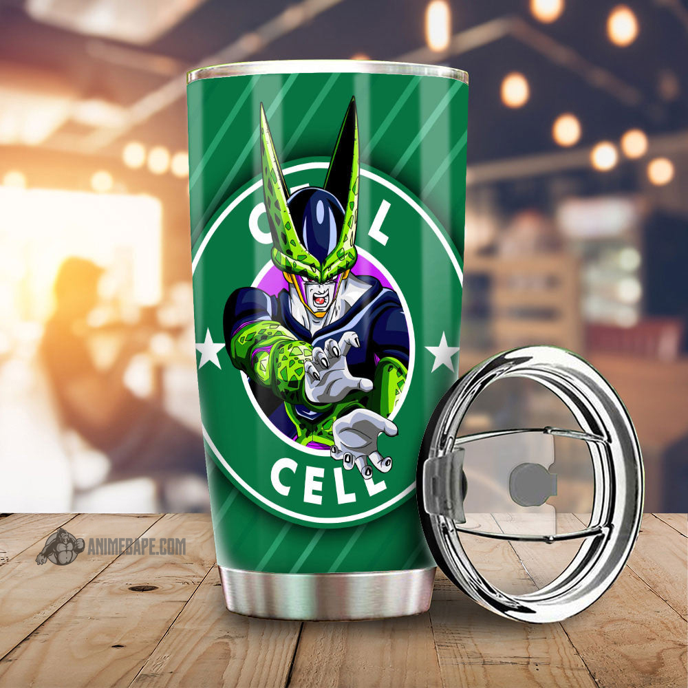 Cell Dragon Ball Tumbler 2 Cup Custom 20 oz Tumbler