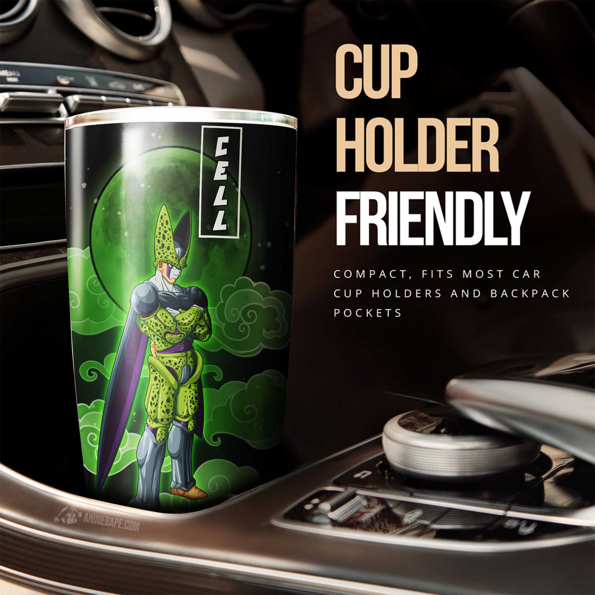 Cell Dragon Ball Tumbler 3 Cup Custom 20 oz Tumbler
