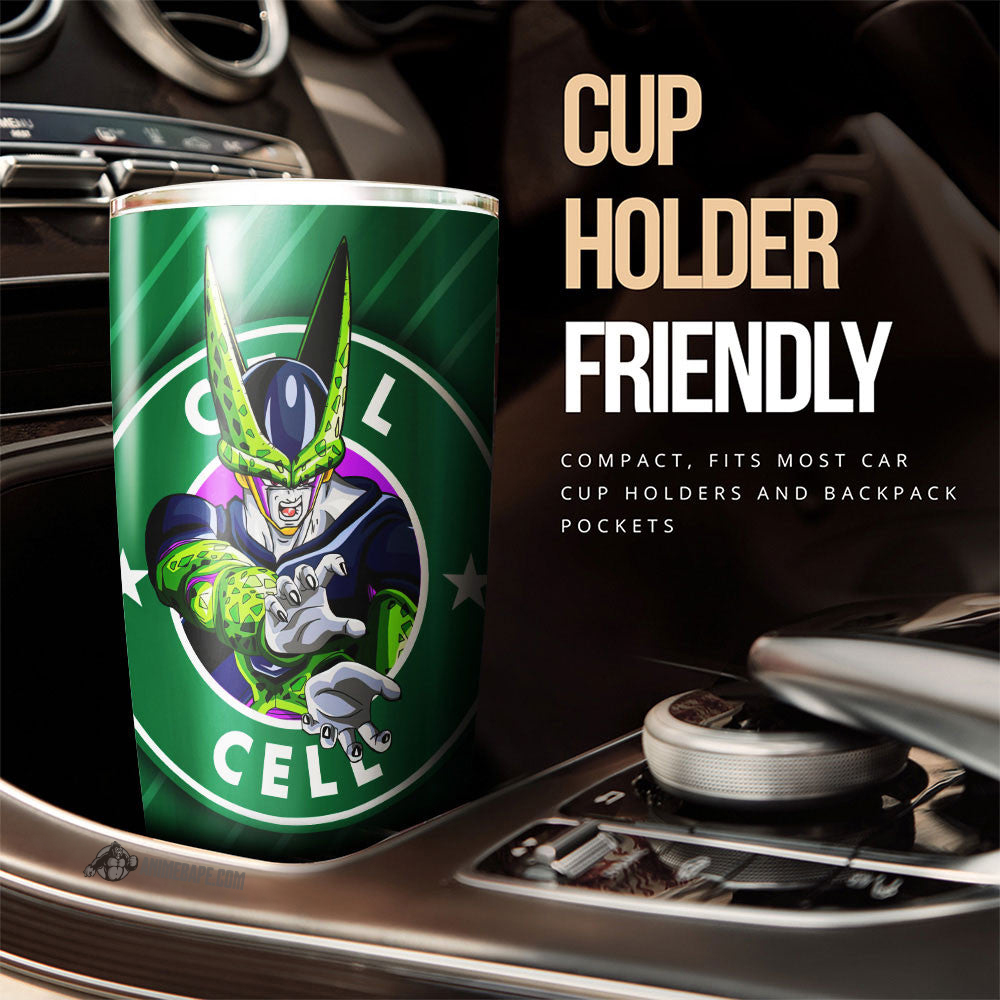 Cell Dragon Ball Tumbler 2 Cup Custom 20 oz Tumbler