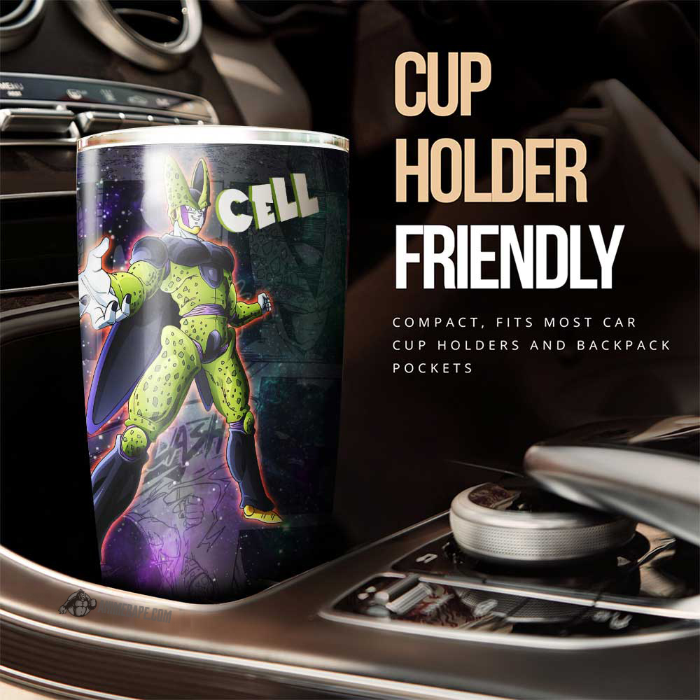 Cell Dragon Ball Manga Galaxy Style 20 oz Tumbler
