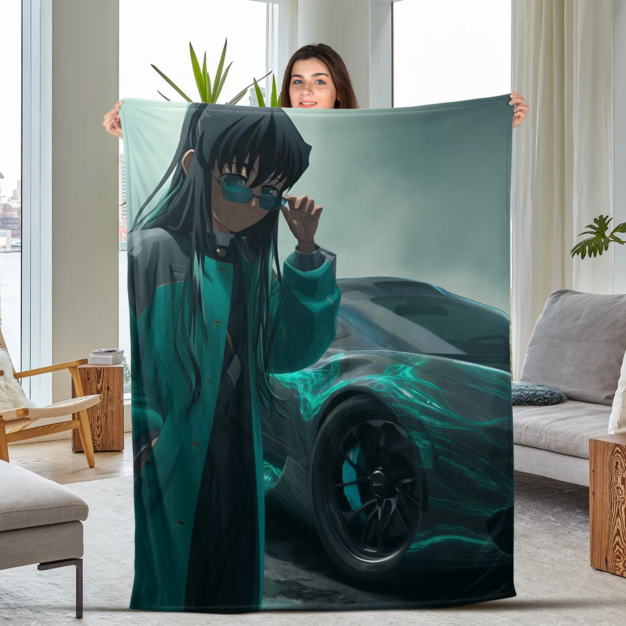 Demon Slayer Muichiro the Drifter Blanket