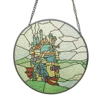 Ghibli's Howl Moving Castle The Castle Stained Glass Suncatcher