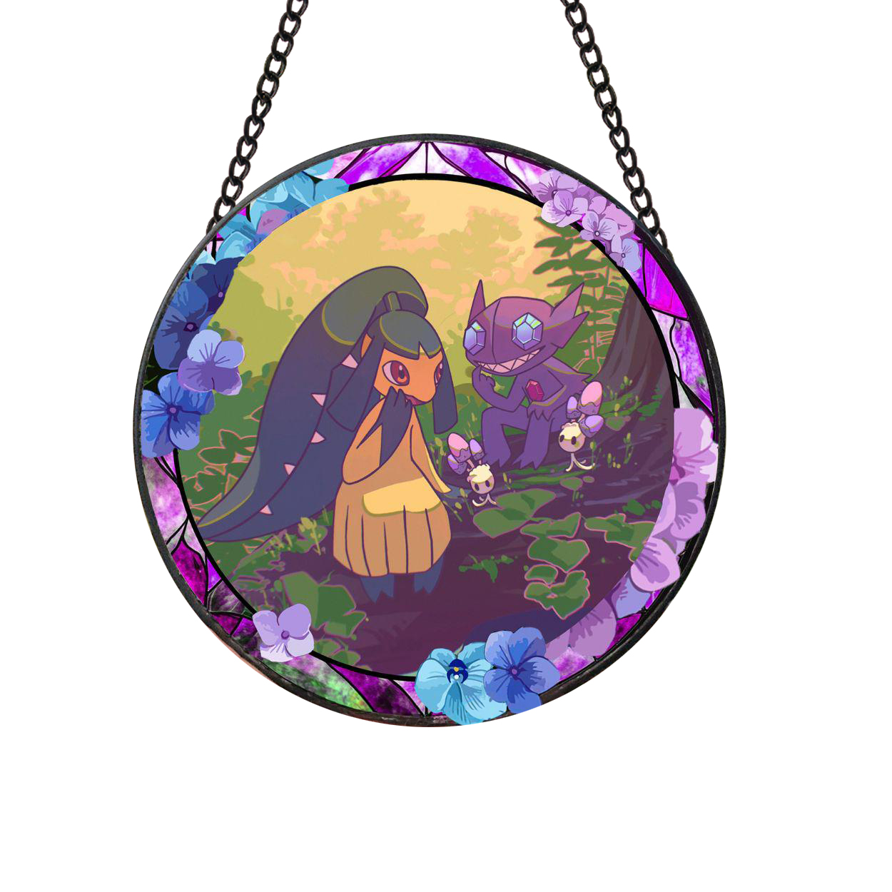 Pokemon Pokemon Team Fun Cartoonized Stained Glass Suncatcher