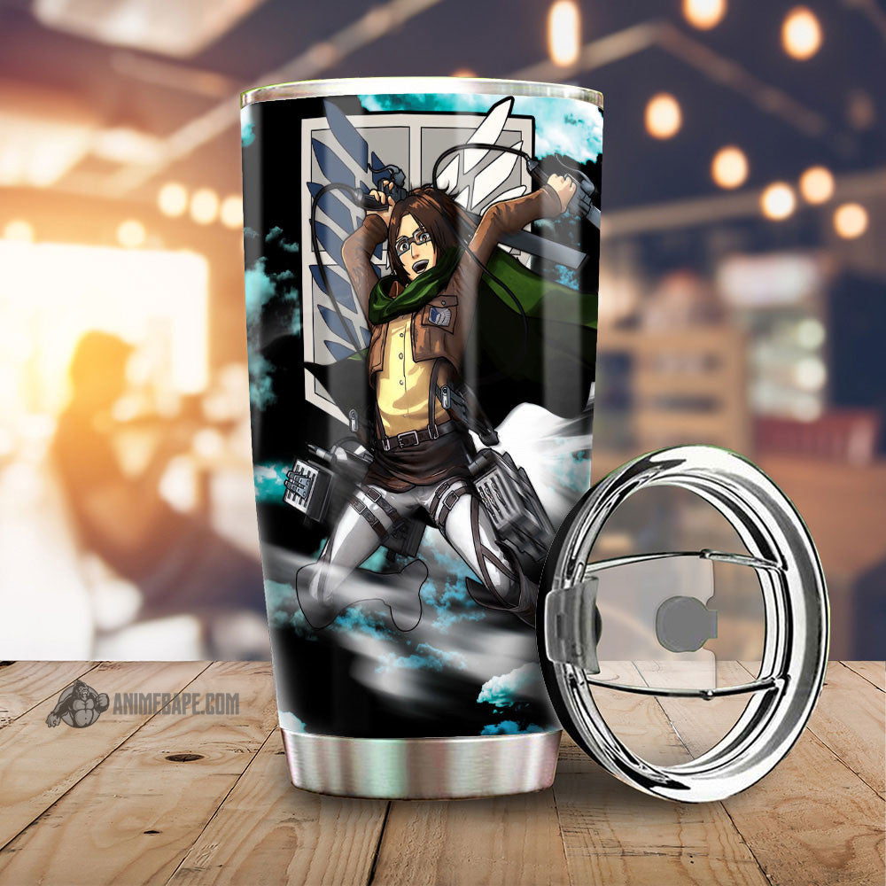 Hange Zoe Attack on Titan Attack On Titan Tumbler 20 oz Tumbler
