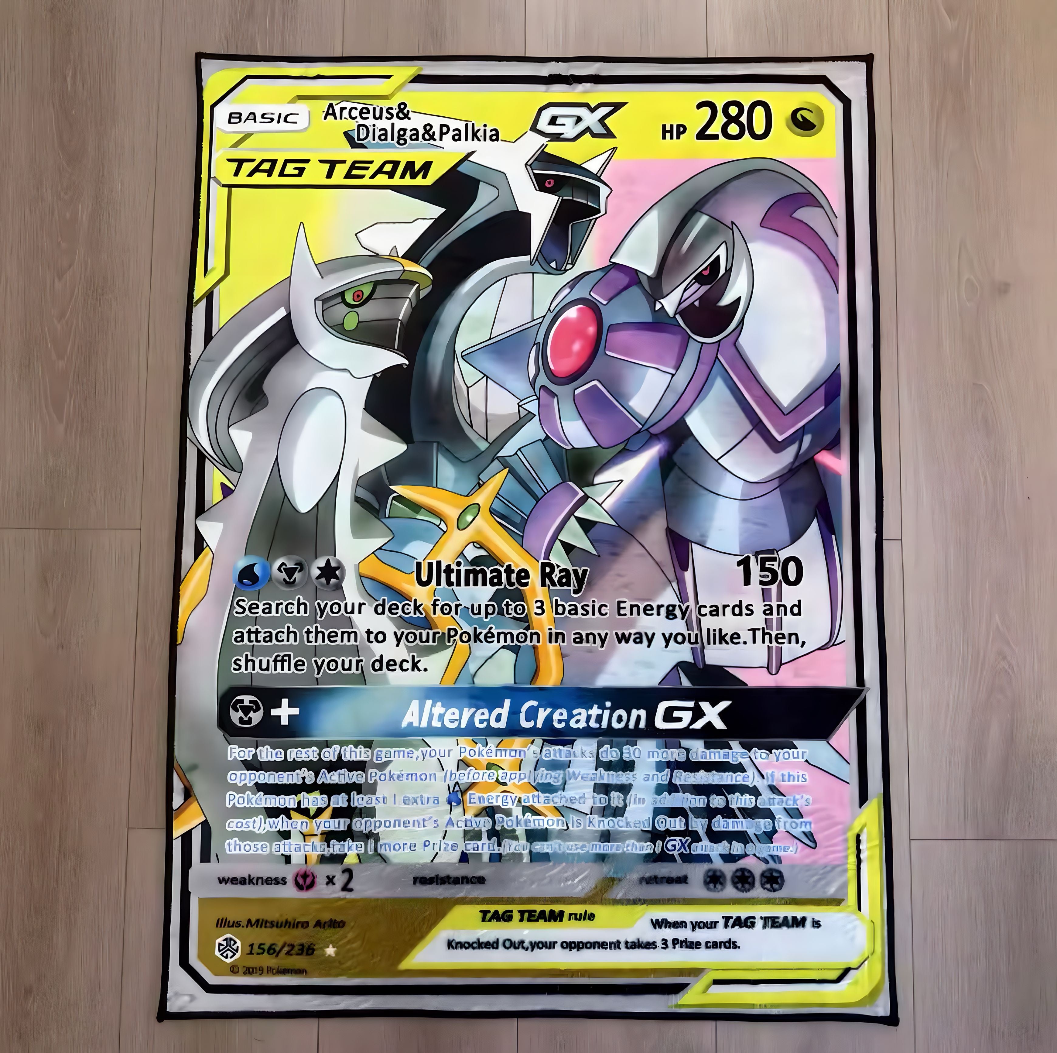 Palkia Karte Pokemon Rectangle Doormat