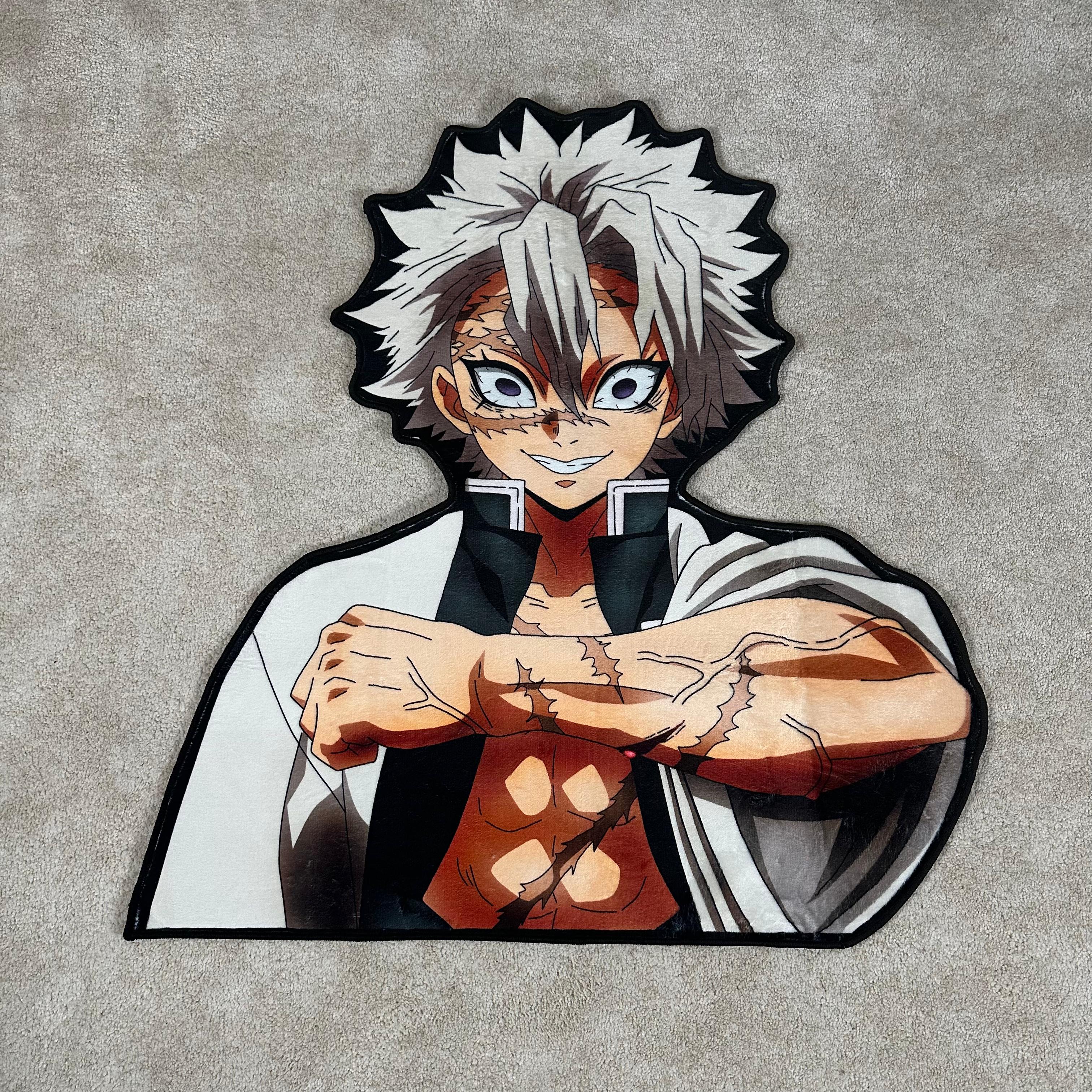 Sanemi Demon Slayer Custom Shaped Rug
