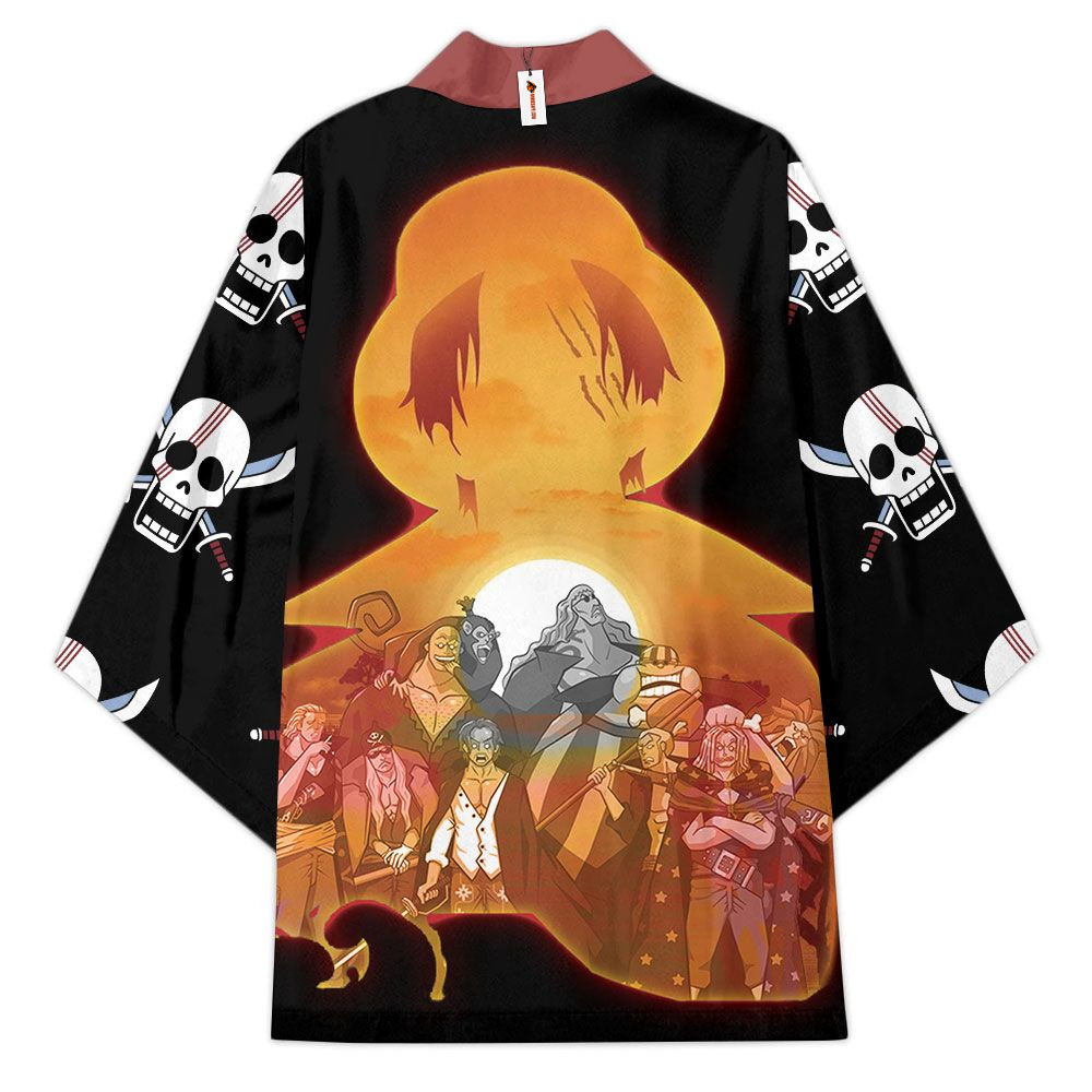 One Piece Shanks Red Hair Pirates Haori Kimono