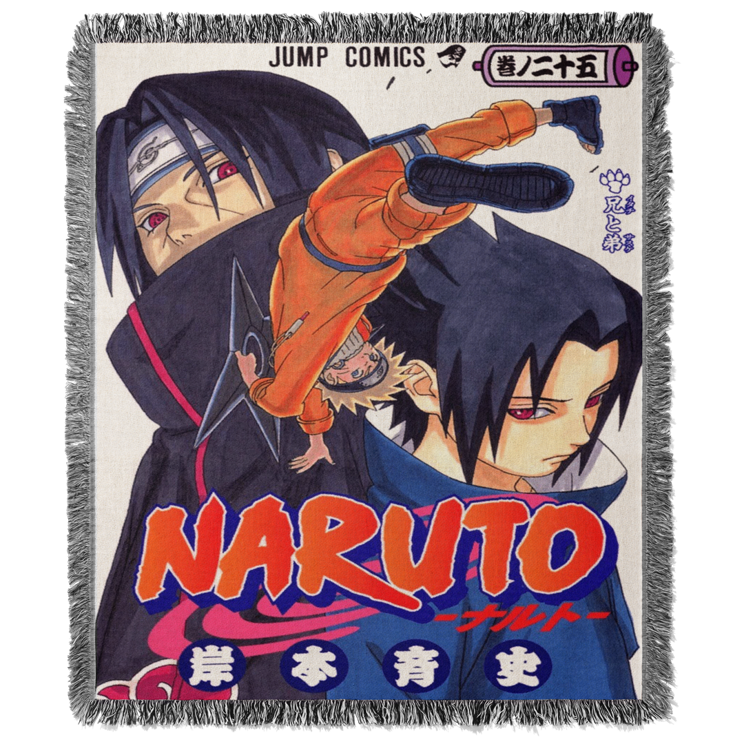 Naruto Manga Cover Tapestry Blanket Bedspread