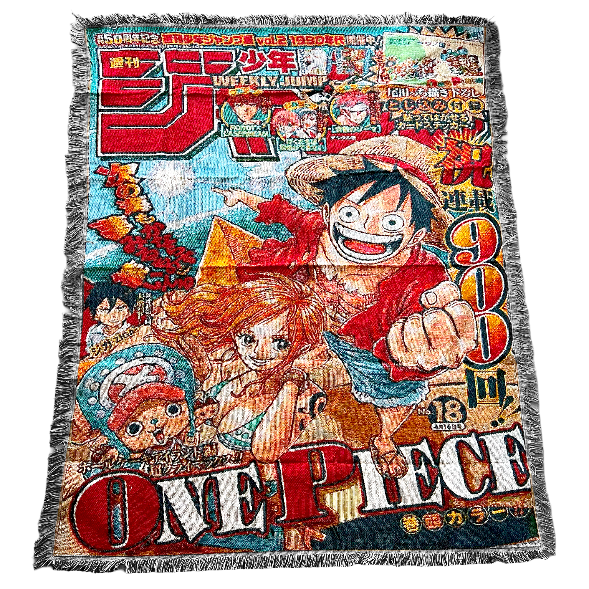 One Piece Weekly Jump Cover No.15 Tapestry Blanket Bedspread