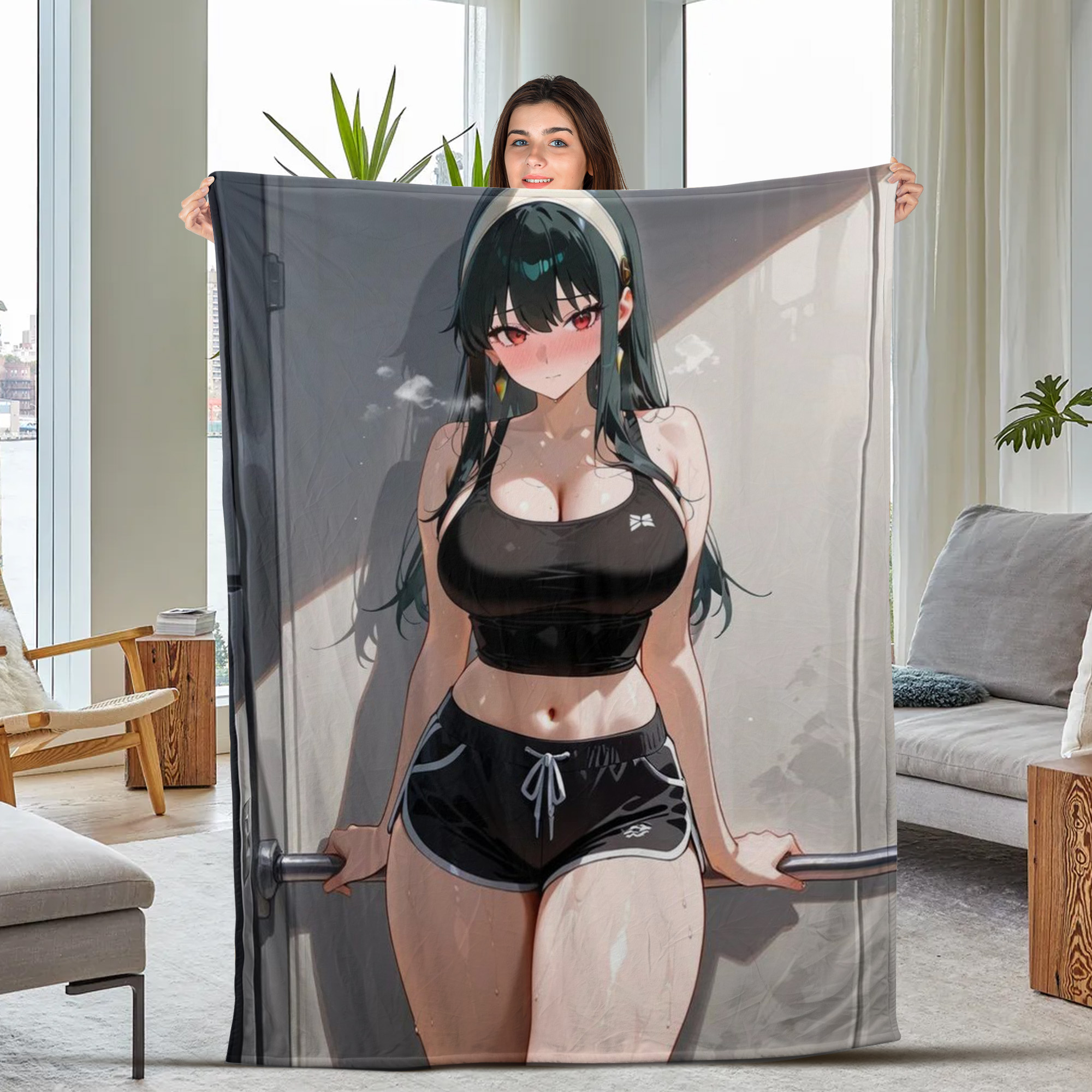 Spy X Family Waifurised Yorn Blanket