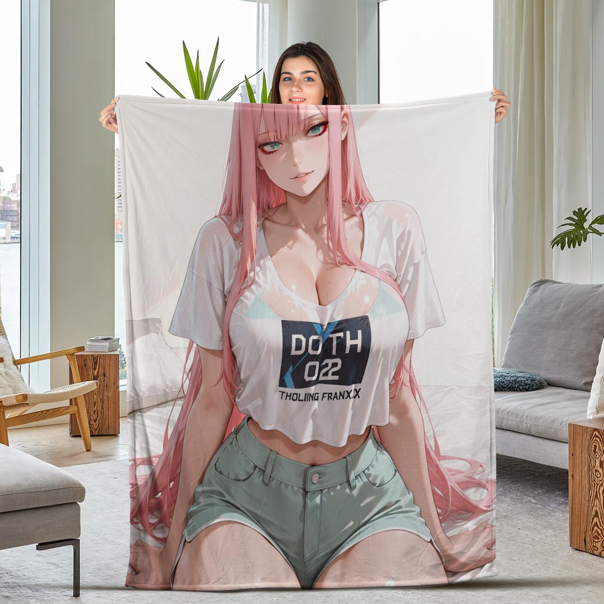 Darling in the Franxx Waifurised Blanket