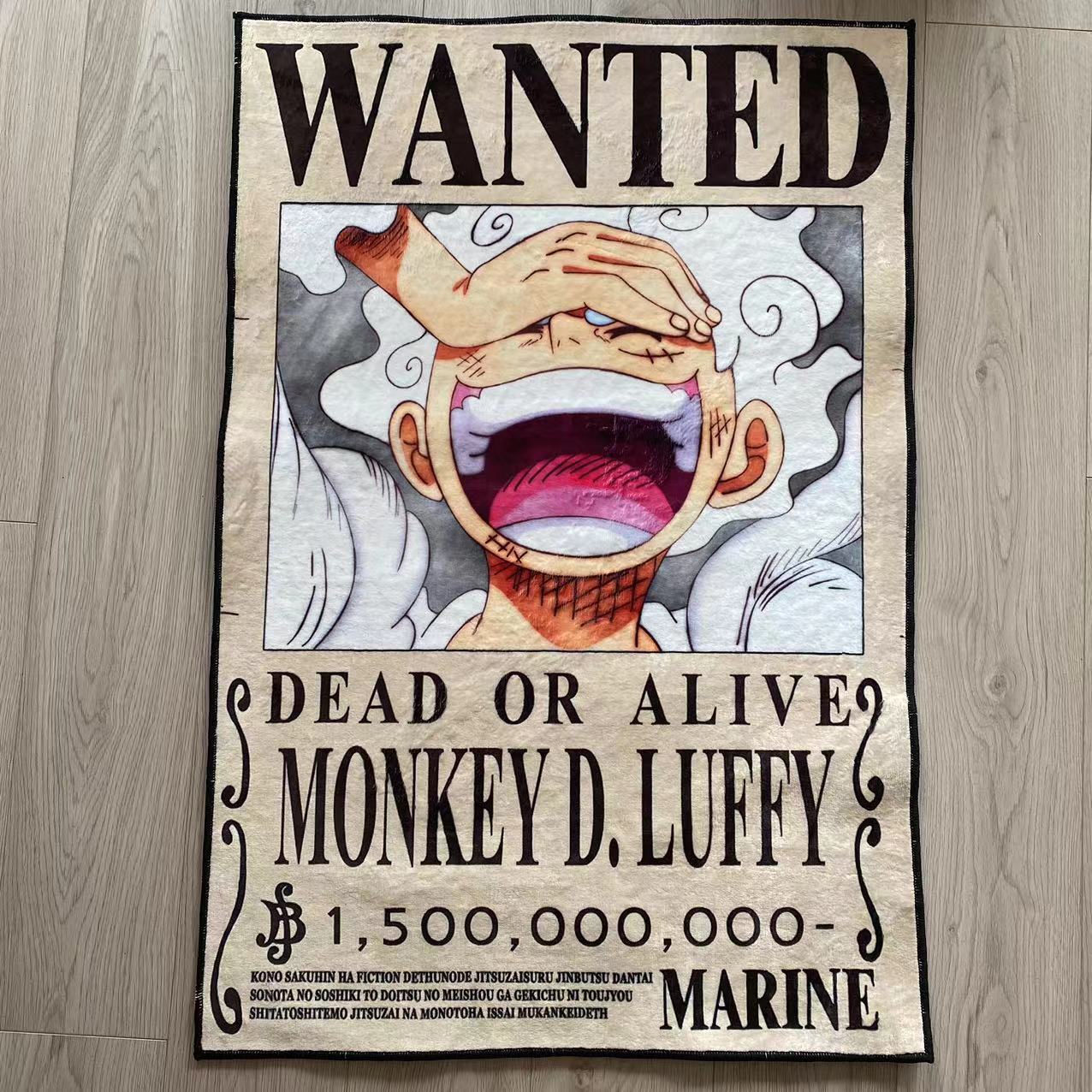 Wanted Luffy Gear 5 One Piece Rectangle Doormat