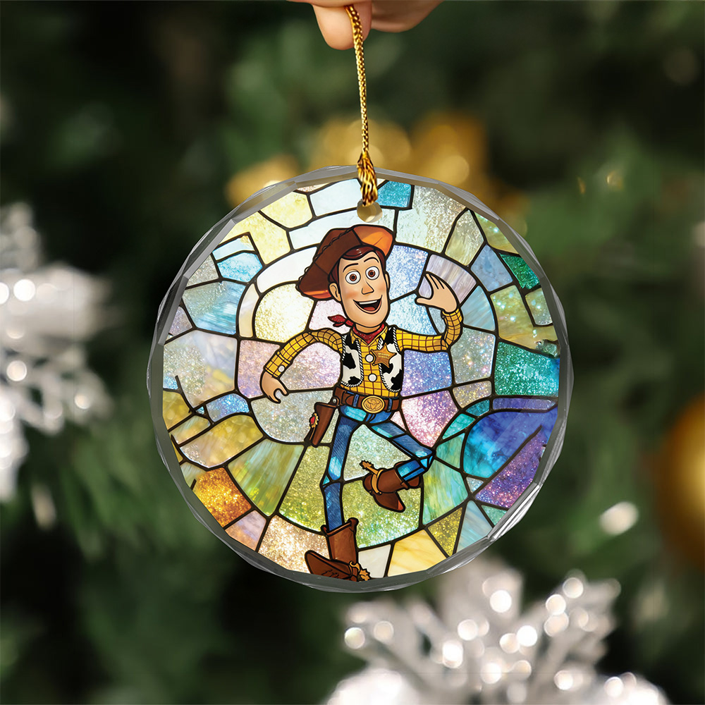 Woody Toy Story Glass Ornament
