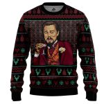 Laughing Leo DiCaprio Meme v2 Ugly Christmas Sweater