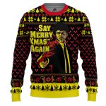 Merry Xmas Again Pulp Fiction v2 Ugly Christmas Sweater
