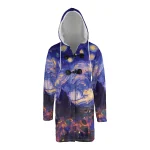 Pokemon Gengar Starry Night Inspired Hooded Cloak Coats - Image 3