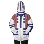 Demon Slayer Akaza  Kimetsu no Yaiba Fullface Zip Hoodie