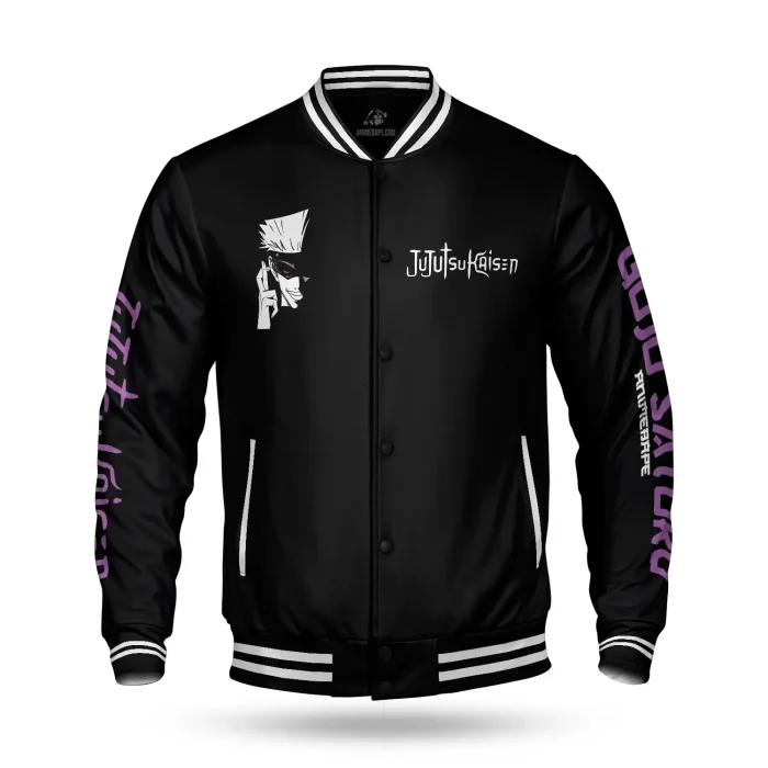 Jujutsu Kaisen Gojo Varsity Jacket - AnimeBape