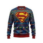 Superman V2 Ugly Christmas Sweater