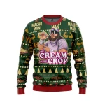 Crop Macho Man Randy Savage Pro Wrestling V6 Ugly Christmas Sweater