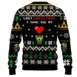 Link To My Heart Legend of Zelda v2 Ugly Christmas Sweater - Image 2