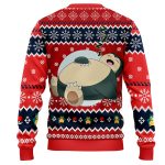 All is Calm All Bright Snorlax Pokemon v2 Ugly Christmas Sweater kid - Image 2