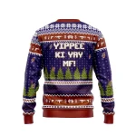 Die Hard Christmas Sweater – Hans Gruber Nakatomi Tower Design V2 - Image 2