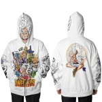 One Piece Luffy Full Face Zip Hoodie