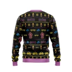 Crop Macho Man Randy Savage Pro Wrestling V4 Ugly Christmas Sweater - Image 2