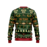 Crop Macho Man Randy Savage Pro Wrestling V6 Ugly Christmas Sweater - Image 2