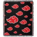 Naruto Akatsuki Pattern Tapestry Blanket Bedspread