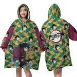 Demon Slayer Giyu Tomioka Blanket Hoodie