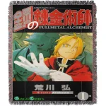 Fullmetal Alchemist Manga Cover Blamket Bedspread