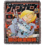Fullmetal Alchemist Magazine Cover Tapestry Blanket Bedspread