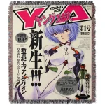 Neon Genesis Evangeleon Magazine Cover Tapestry Blanket Bedspread