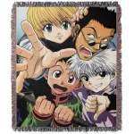 Hunters X Hunter Main Characters Tapestry Blanket Bedspread