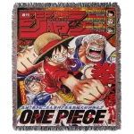 One Piece Weekly Jump No.28 Tapestry Blanket Bedspread