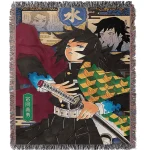 Demon Slayer Tomioka Giyu Tapestry Blanket Bedspread