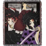 Demon Slayer Yoriichi and Kokushibo Tapestry Blanket Bedspread